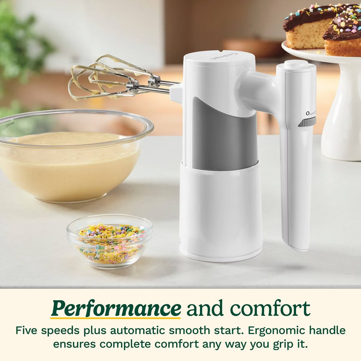 Hand Mixer – 5 Speed Hand Mixer HM-150 – White