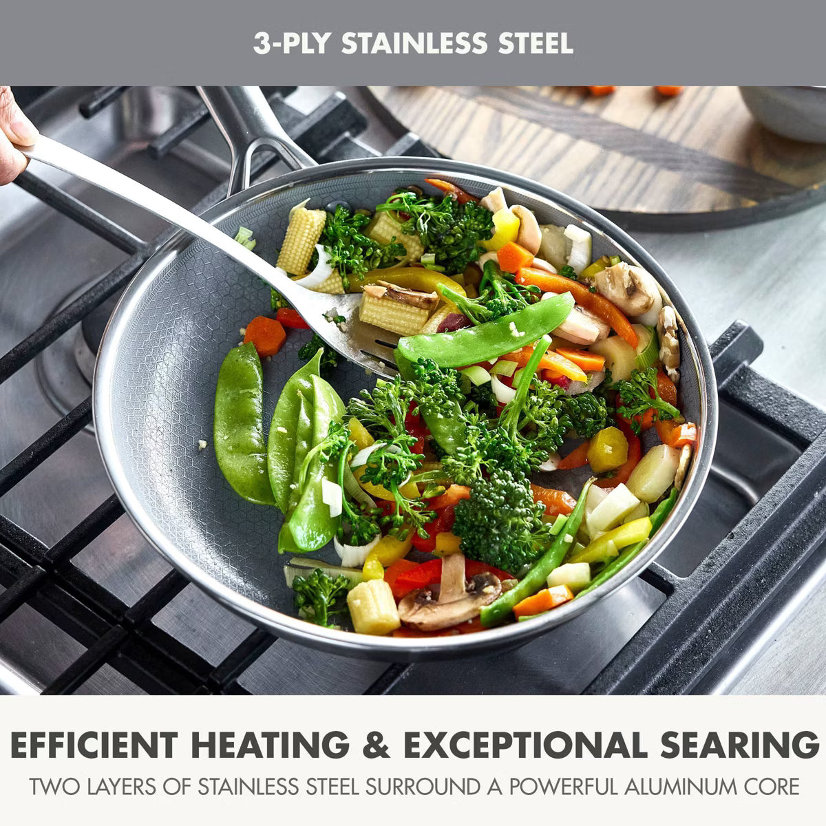 Cookware Set – 10pc Hybrid and Ceramic Nonstick Cookware Set – Geometric