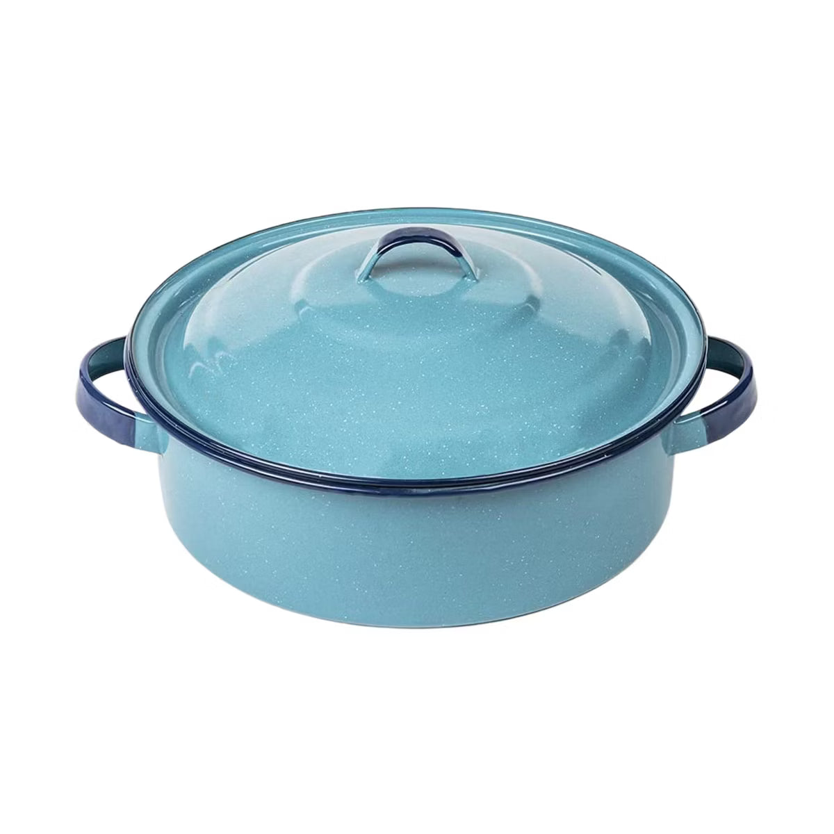 Casserole Dish – 5-Quart Casserole Dish with Lid, Durable Enamel Steel – White