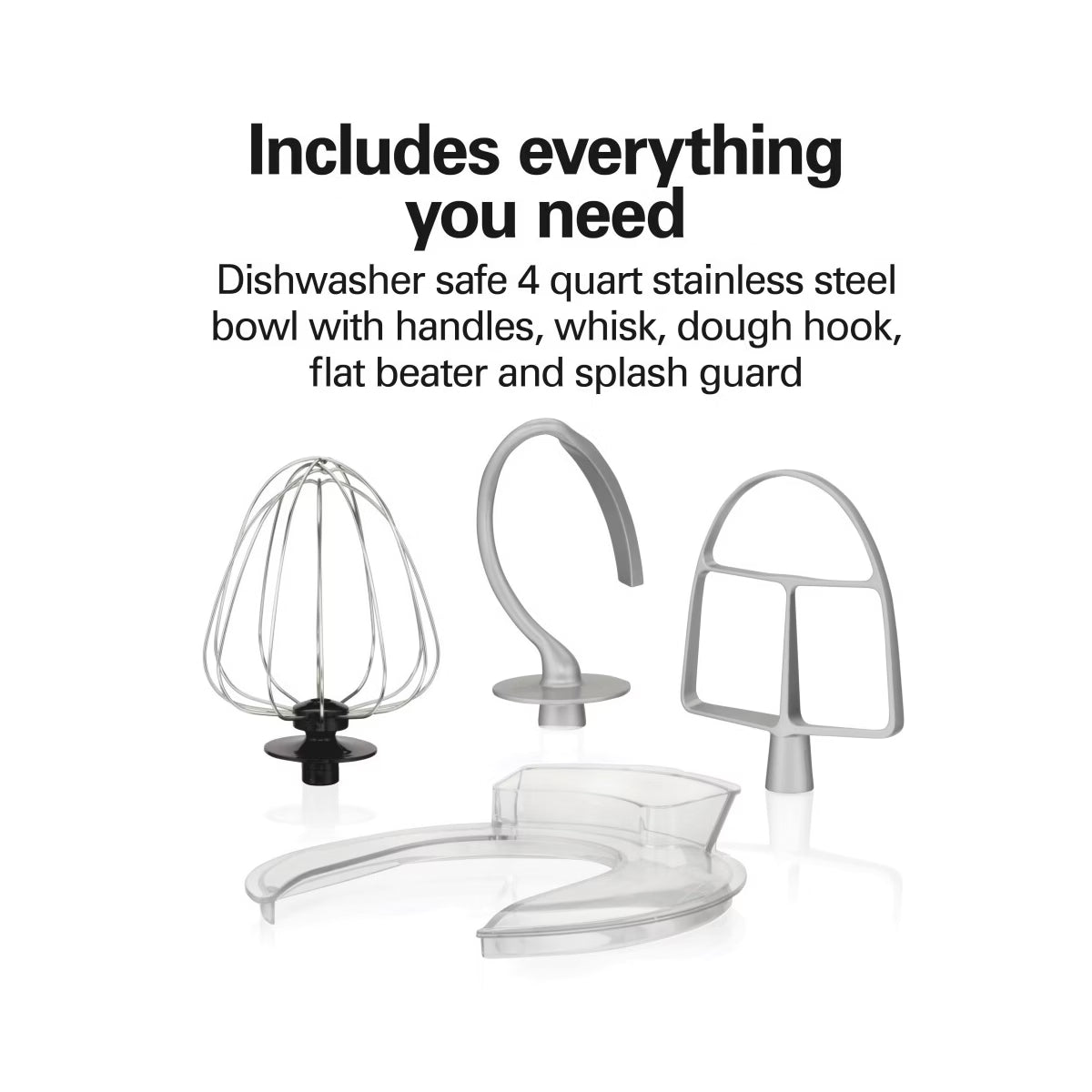 Stand Mixer – Stand Mixer with 4 Quart SS Bowl 7 Speeds 300 Watt 63397 – Aqua