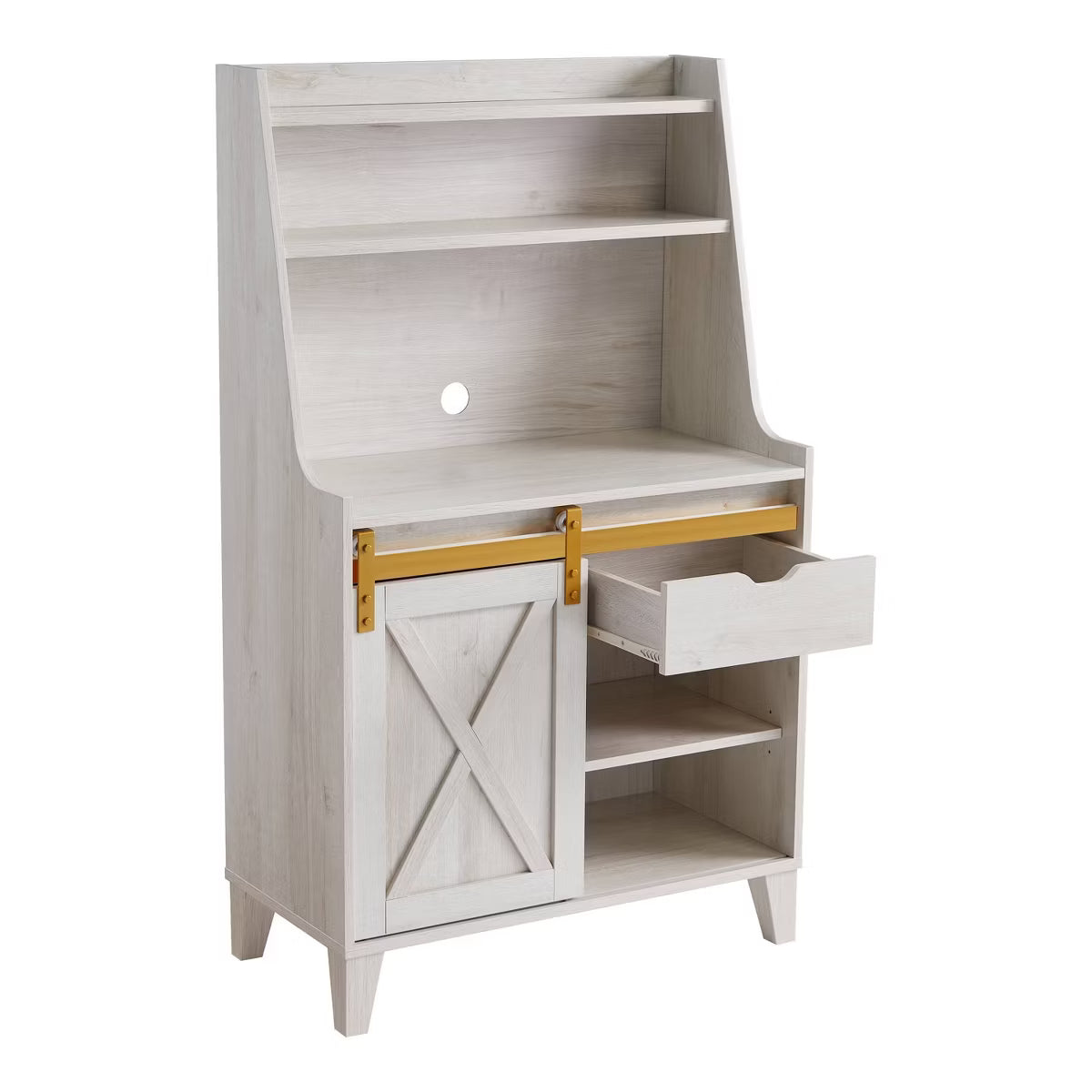 Baker's Rack – Culinvaro Downes Farmhouse Baker's Rack: Storage Drawer