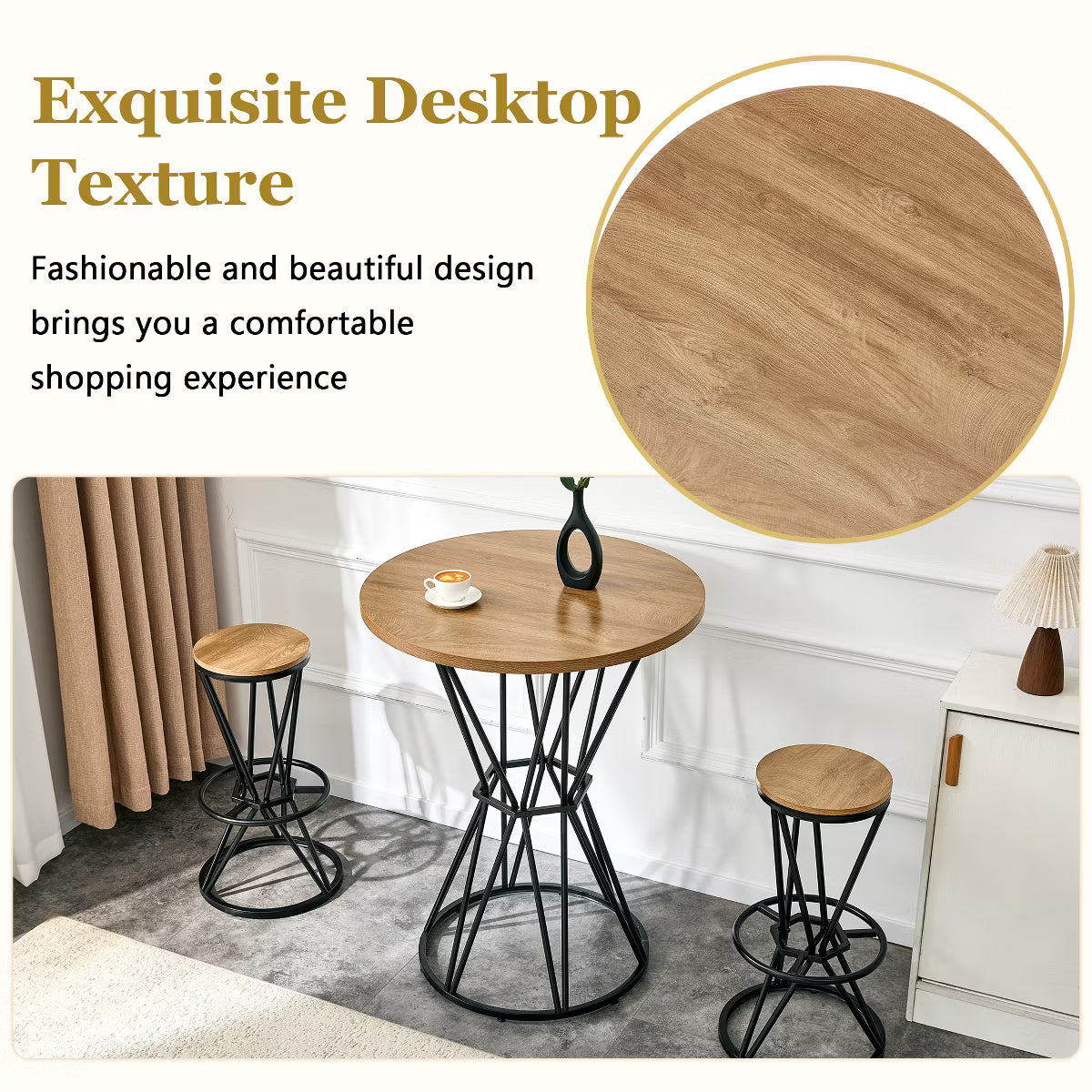 Dining Set – Culinvaro 3-Piece Bar Height Dining Set