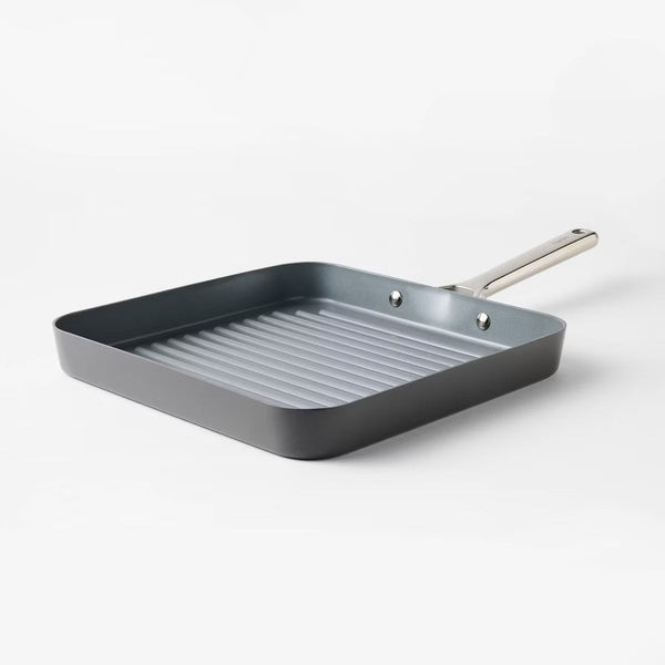Griddle Pan – 2" Aluminum Ceramic Grill Pan Dark – Striped