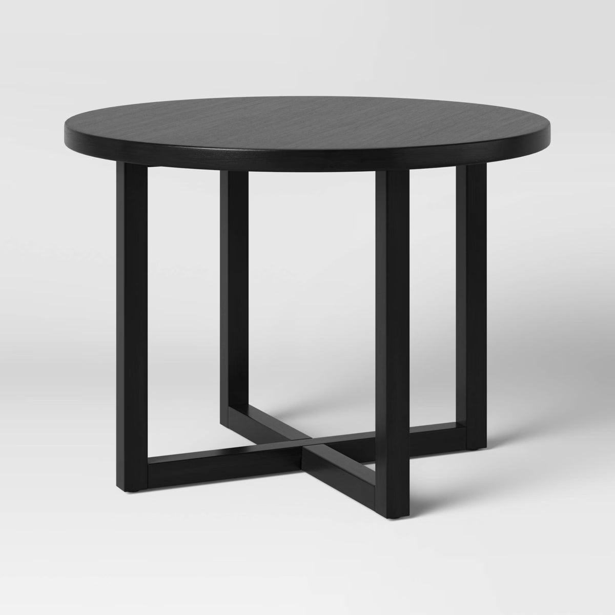 Dining Table – Culinvaro Keener All Wood Round Dining Table Black