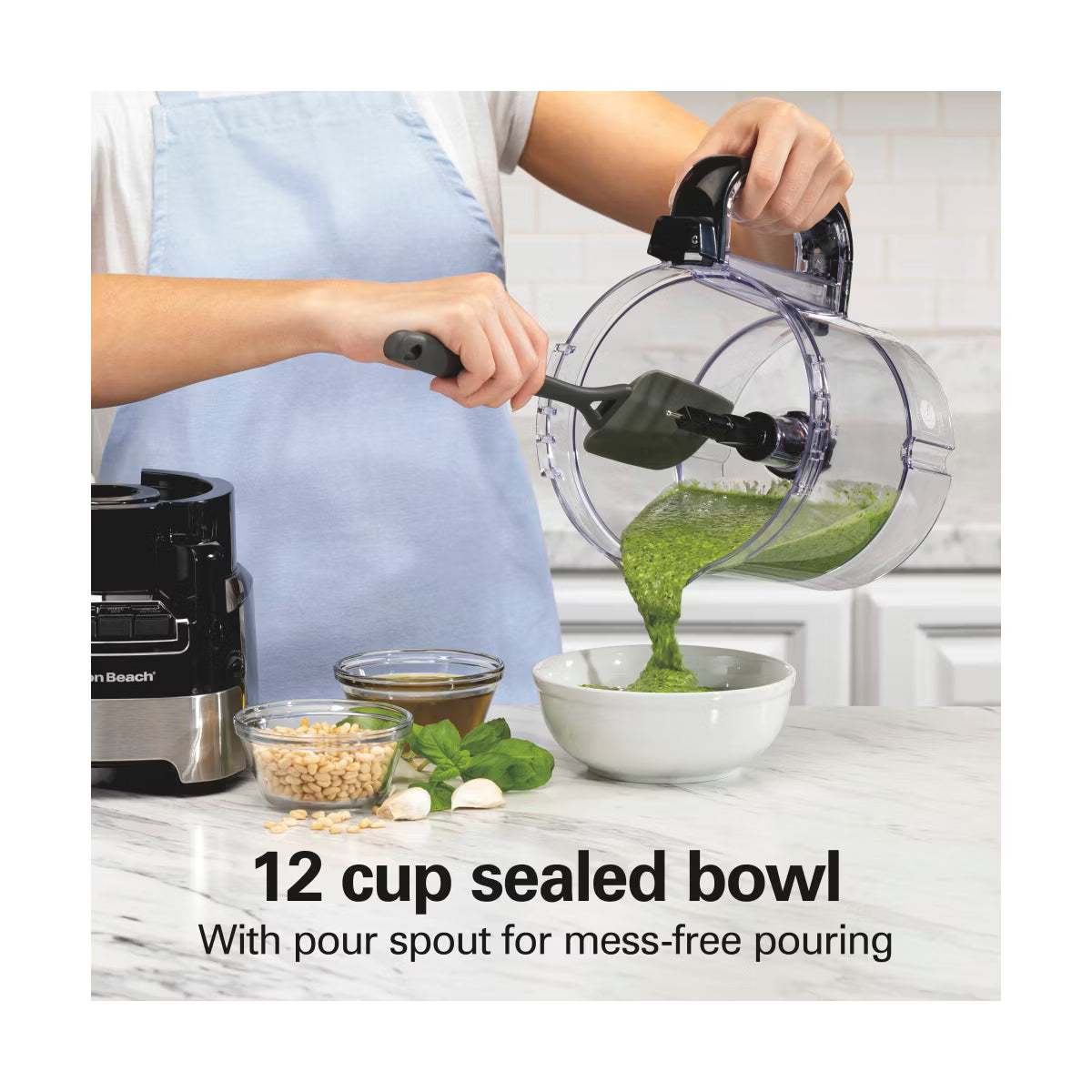 Food Processor – 12 Cup Stack and Snap Food Processor – Black