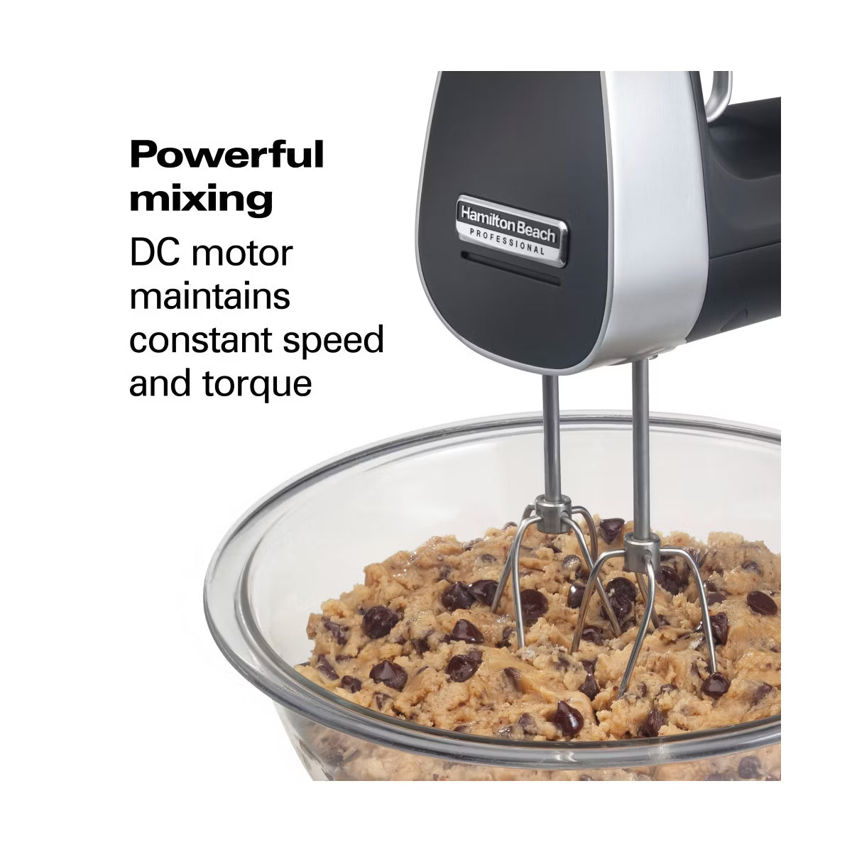 Hand Mixer – Professional Cordless Hand Mixer with Infinite Speed – White