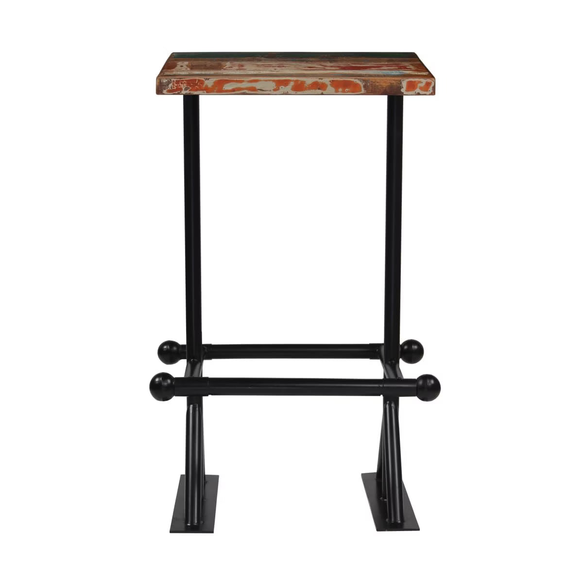 Bar Set Multicolour Solid Reclaimed Wood Medium Industrial