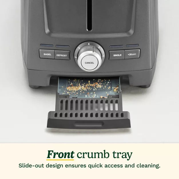 Toaster – 2 Slice XL Slot Toaster – Gray