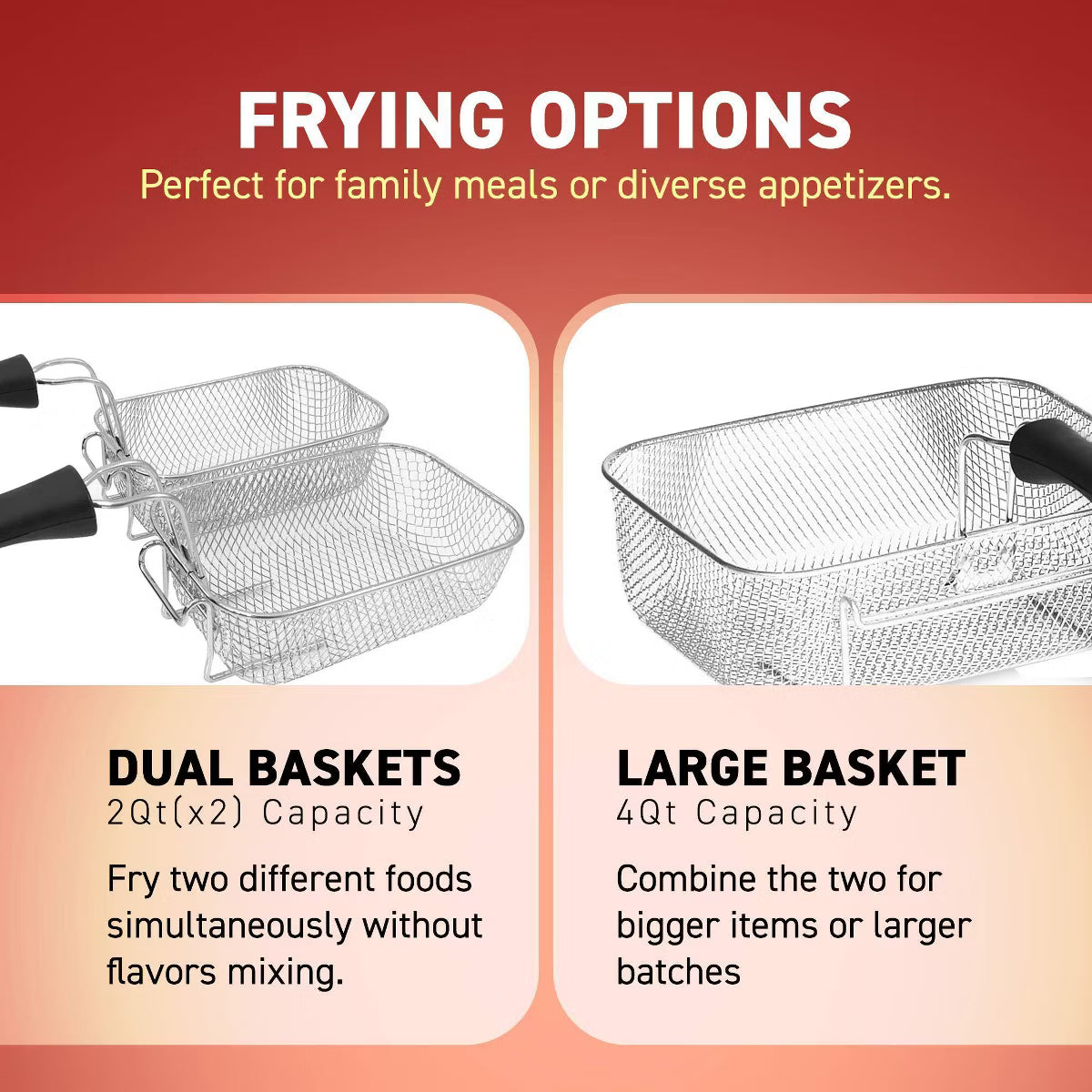Deep Fryer – 4qt Deep Fryer - – Silver