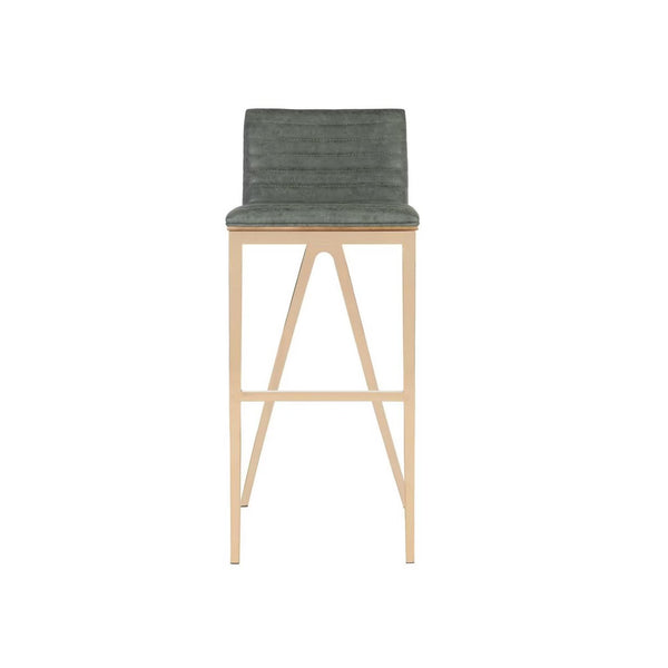 Mckay Bar Stool - FOX3016 - Ash Green/Copper