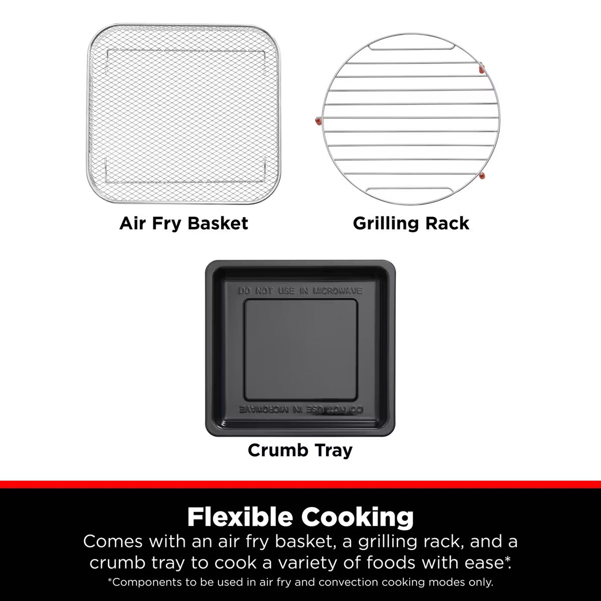Microwave Oven – 1.0 cu ft Top Airfry Mulitifunctional Countertop Microwave – Black