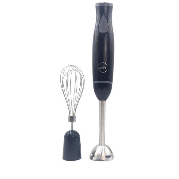 Immersion Blender – Hand Immersion Blender with Whisk Attachment – Black