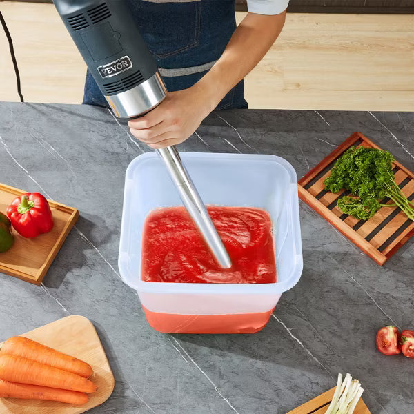 Immersion Blender – Blender, 500 Watt Heavy Duty Hand Mixer – Stainless Steel