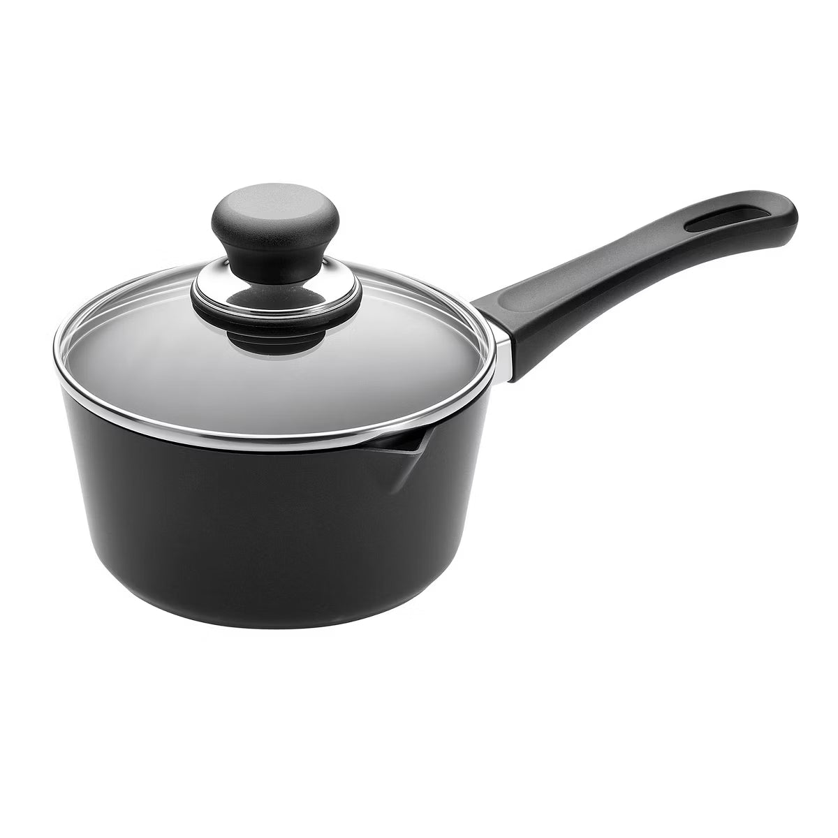 Saucepan – Classic 1 Quart Saucepan with Lid – Black