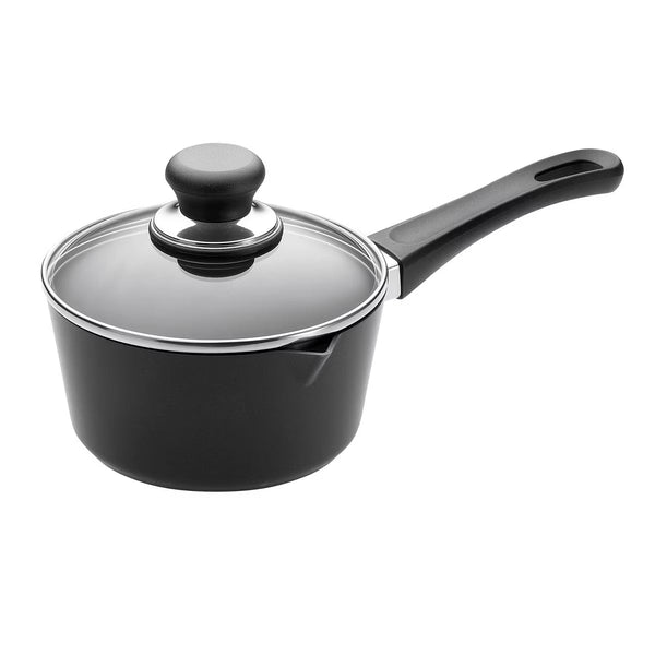 Saucepan – Classic 1 Quart Saucepan with Lid – Black