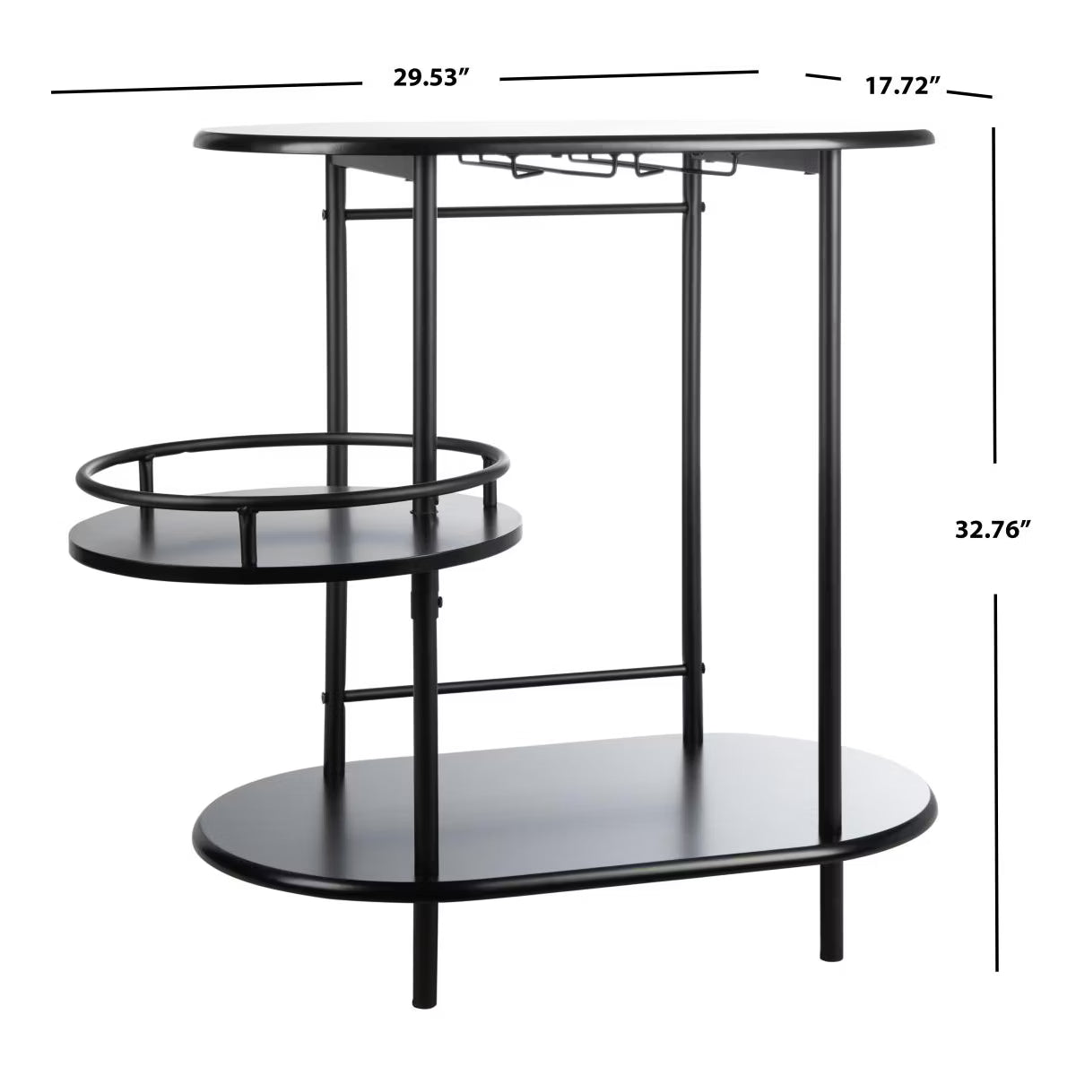 Bar Table – Culinvaro va 3 Tier Swivel Bar Table - BCT8007C - White/Gold