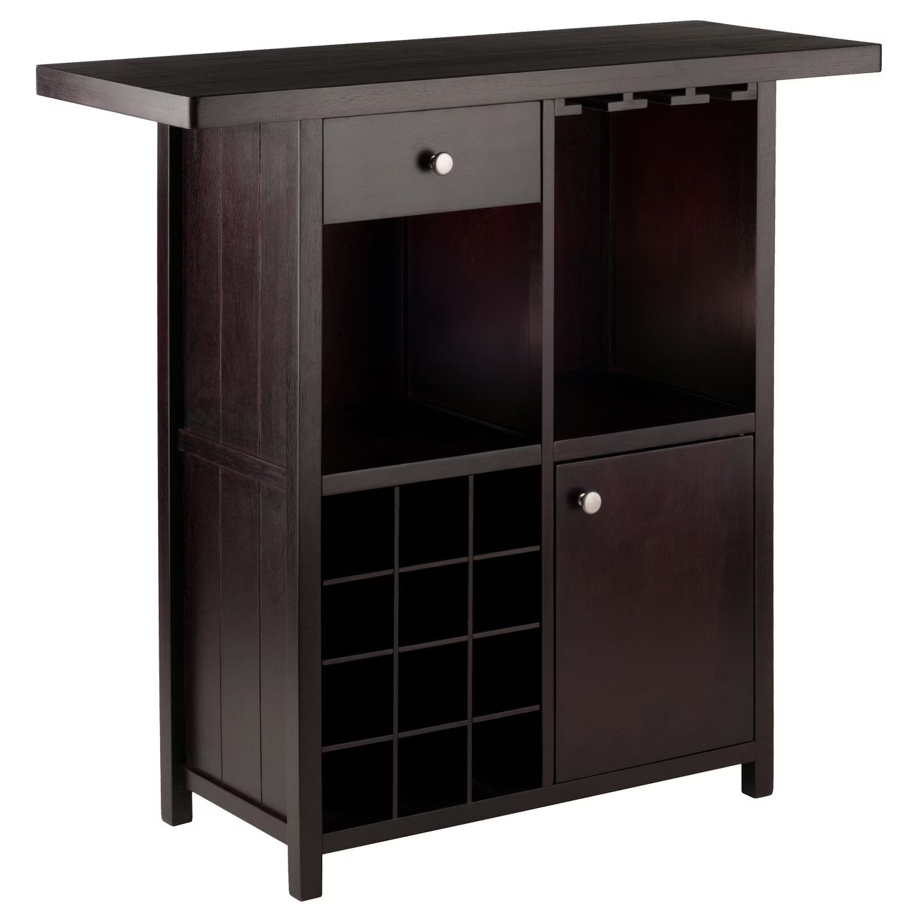 Wine Bar Cabinet – Culinvaro Macon Wine Bar Espresso