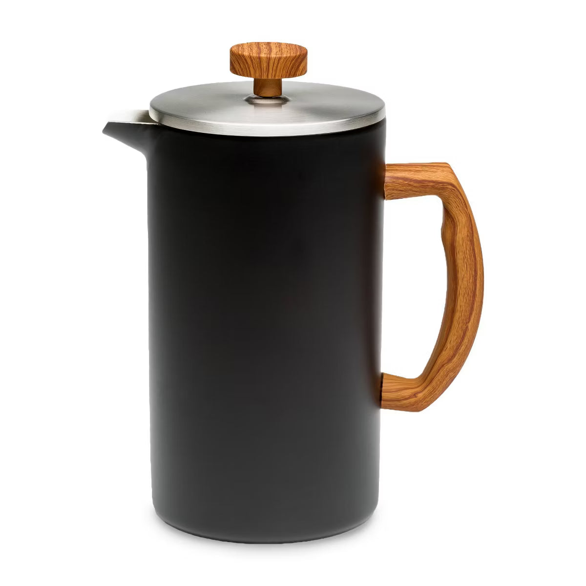 8 Cup Double Wall Stainless Steel Coffee Press Matte Black