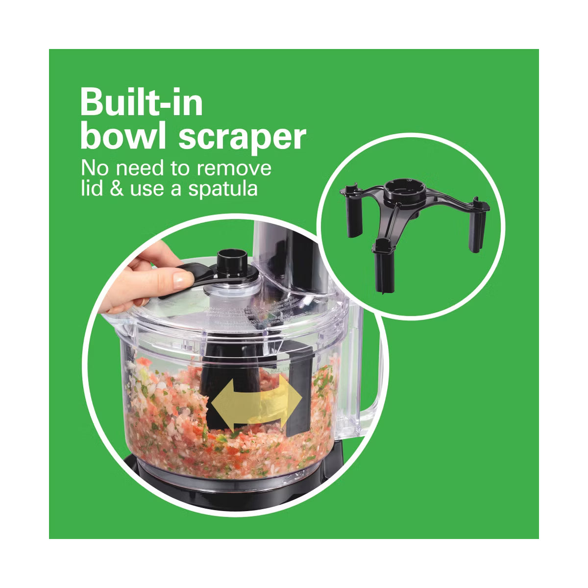 Food Processor – Bowl Scraper Food Processor – Black