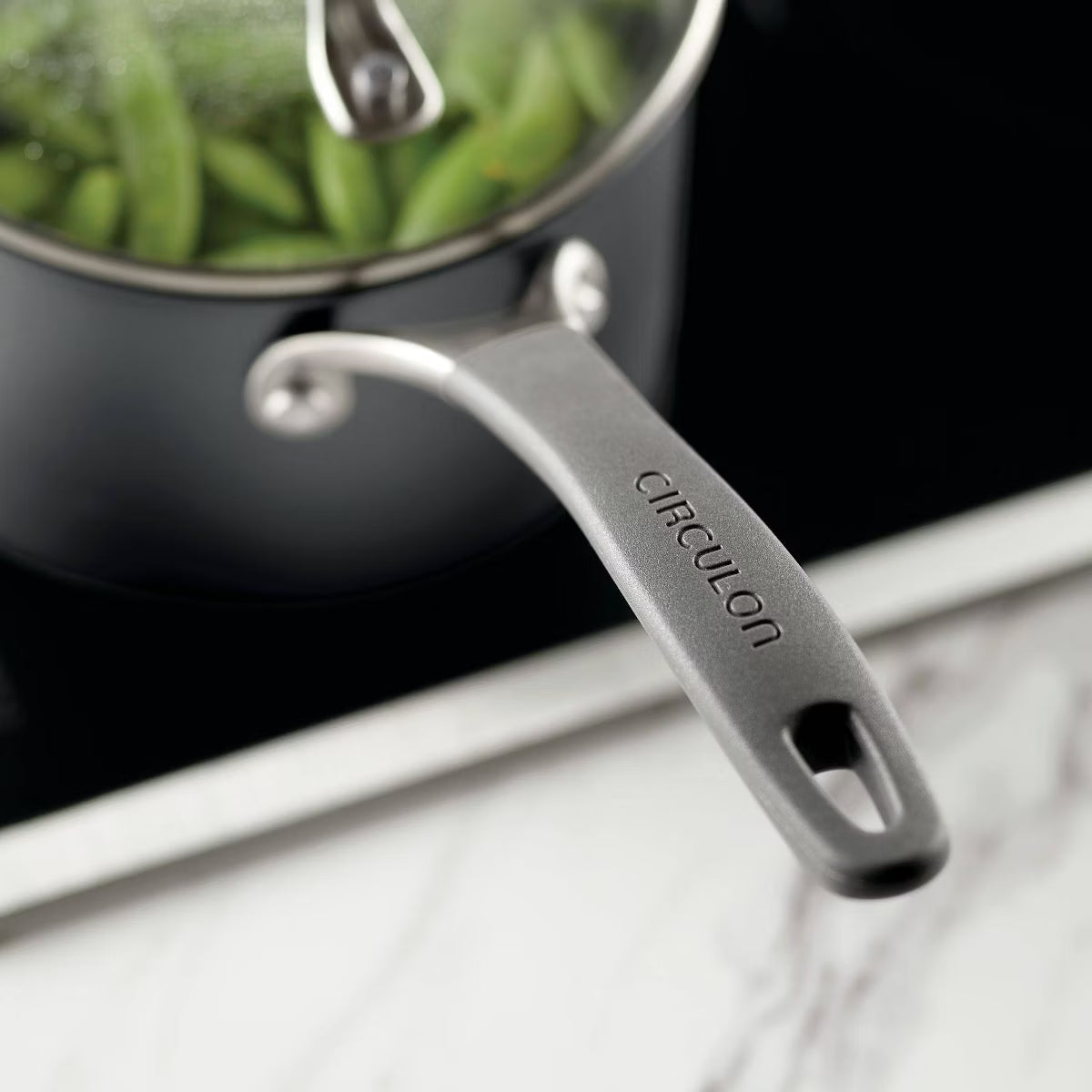 Cookware Set – A1 Series with ScratchDefense Technology 2qt Nonstick – Gray