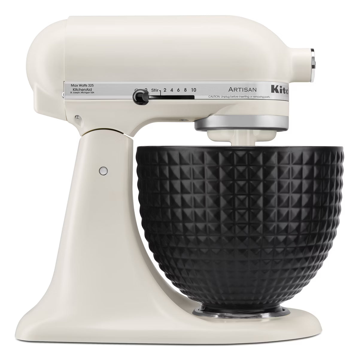 Mixer Accessory – 5qt Studded Ceramic Bowl – Black