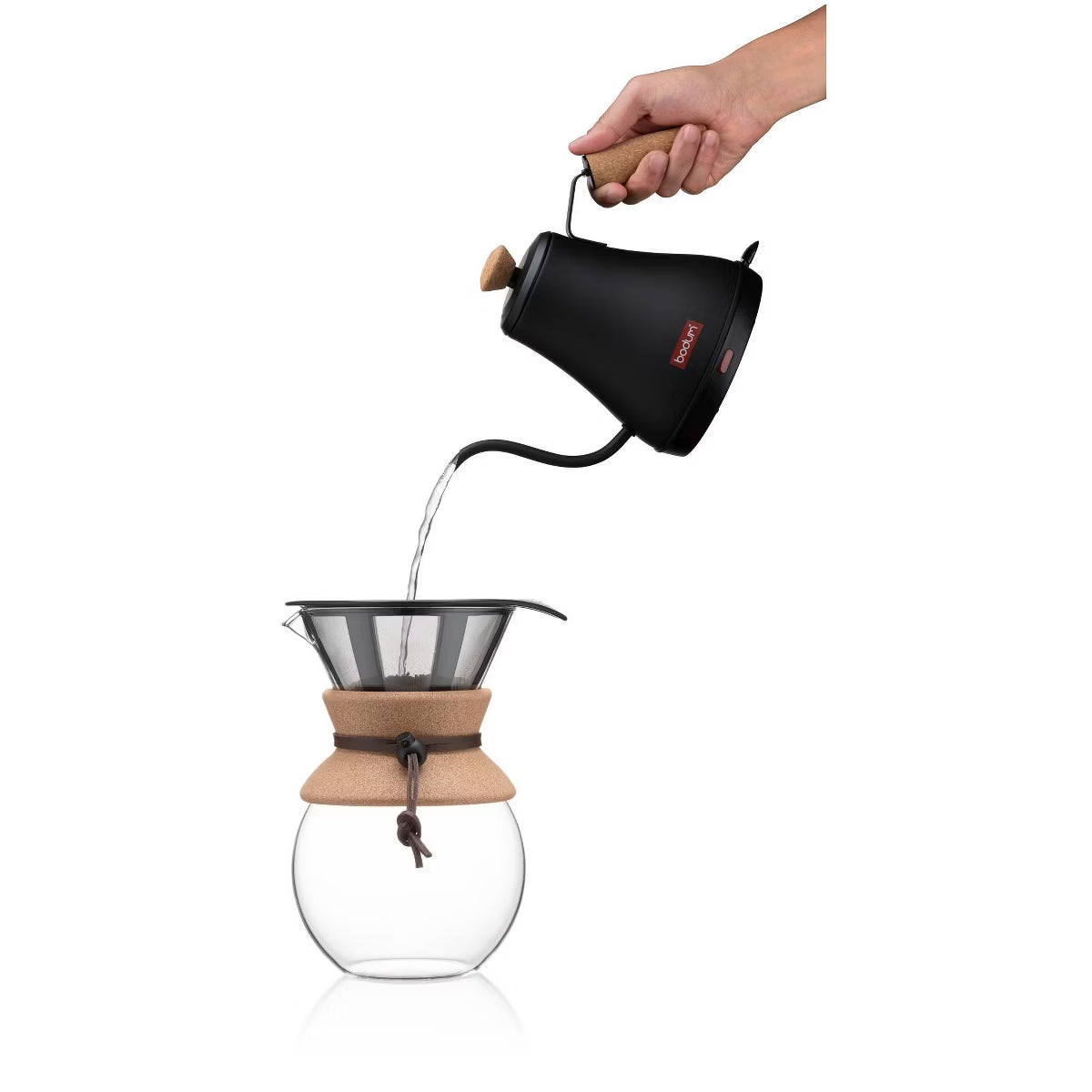 27oz Melior Goose Neck Electric Water Kettle Matte Black