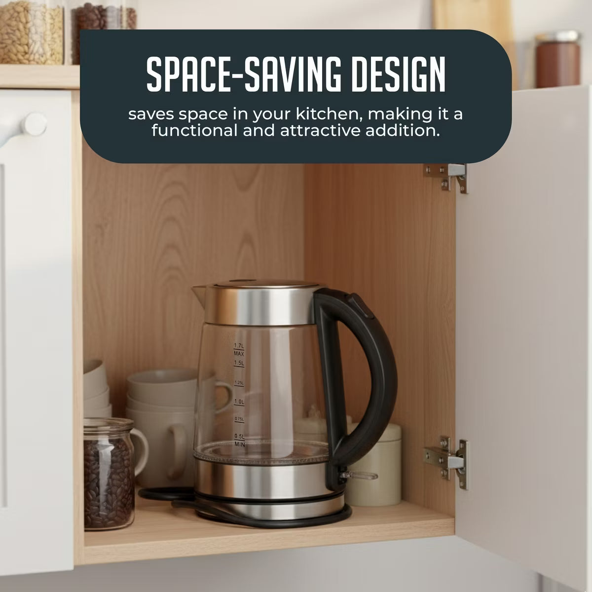 Speed-Boil Glass Electric Water Boiler & Warmer Tea Heater