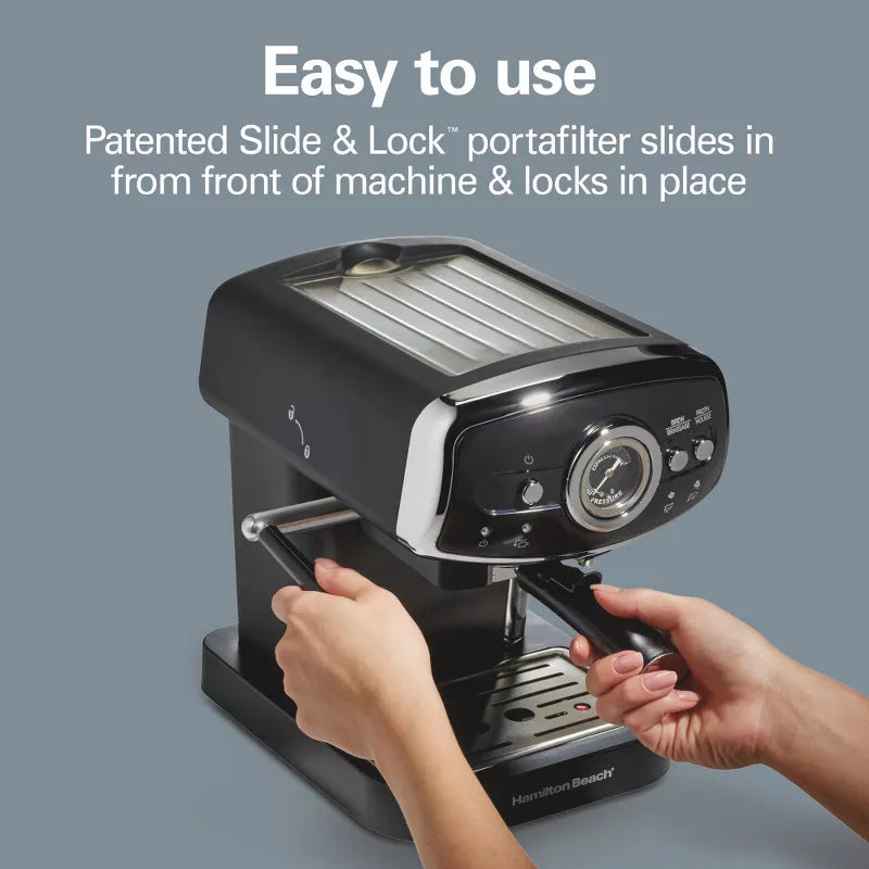 Espresso Machine – Retro Slide Espresso Machine 40730 – Black