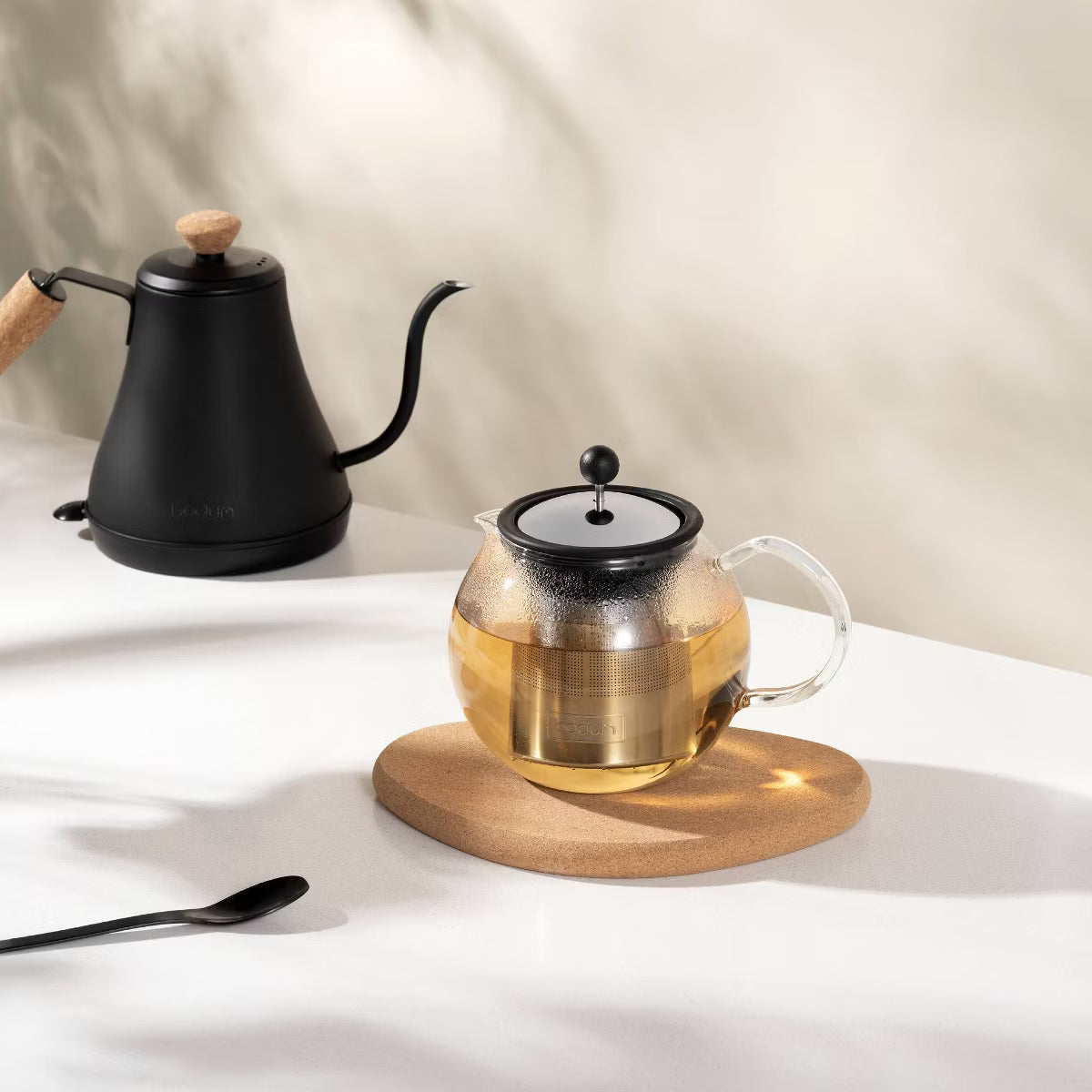 27oz Melior Goose Neck Electric Water Kettle Matte Black