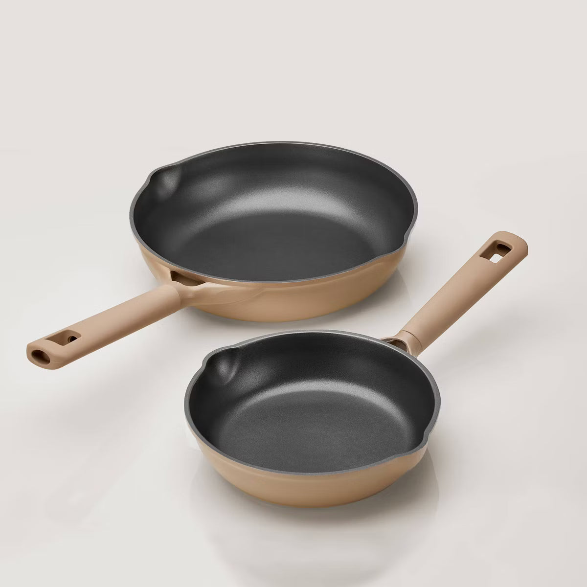Cookware Set – 9pc Nonstick Cookware Set Taupe – Black