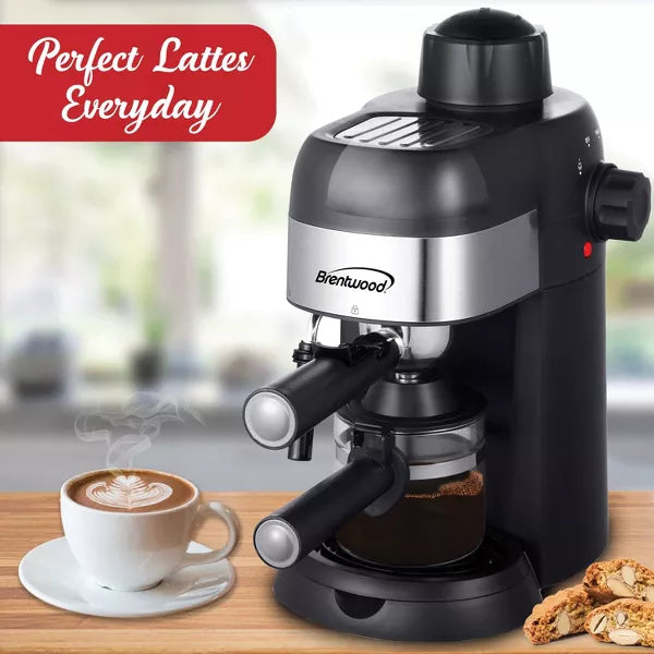 Cup Espresso and Cappuccino Maker Machine – Black