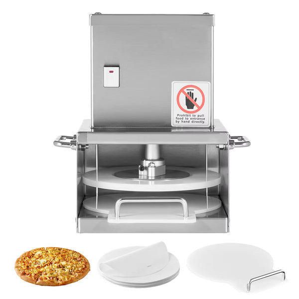 Pizza Oven – Electric Pizza Dough Press Machine, 6 inch Pizza Pastry Press Plate – Silver