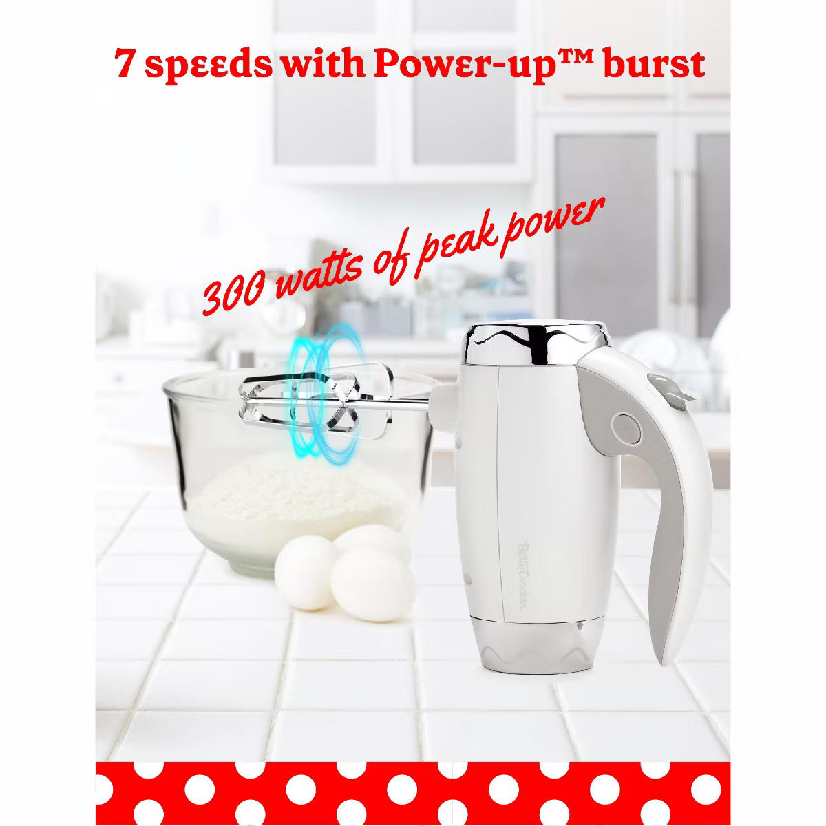 Hand Mixer – Hand Mixer 7 Speed – White