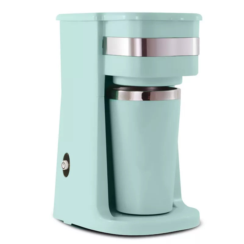 Single-Serve Coffee Maker – ersonal Coffee Maker with Thermal Travel Mug – Stainless Steel