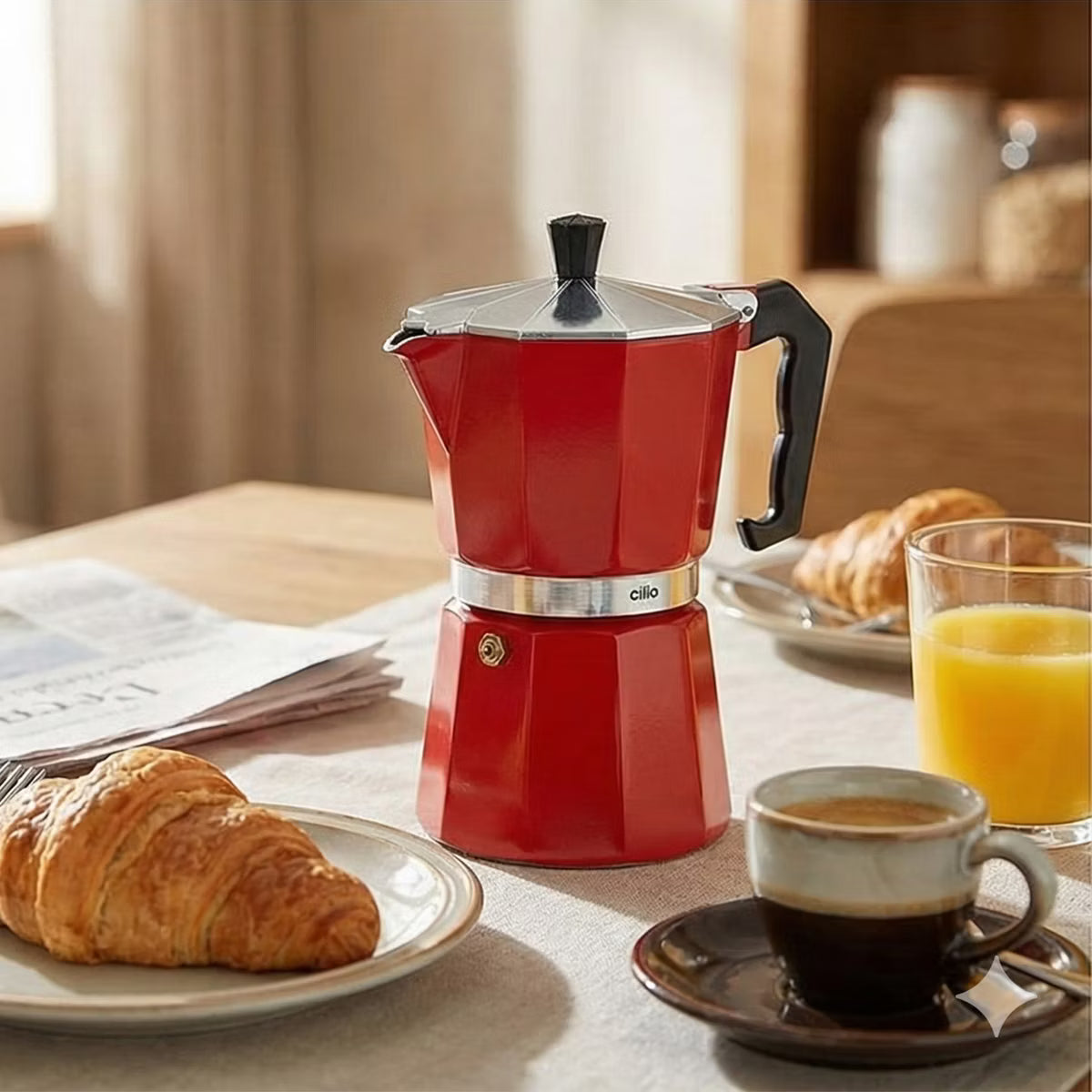 Classico Stovetop Espresso Maker, 15 ounce, Black