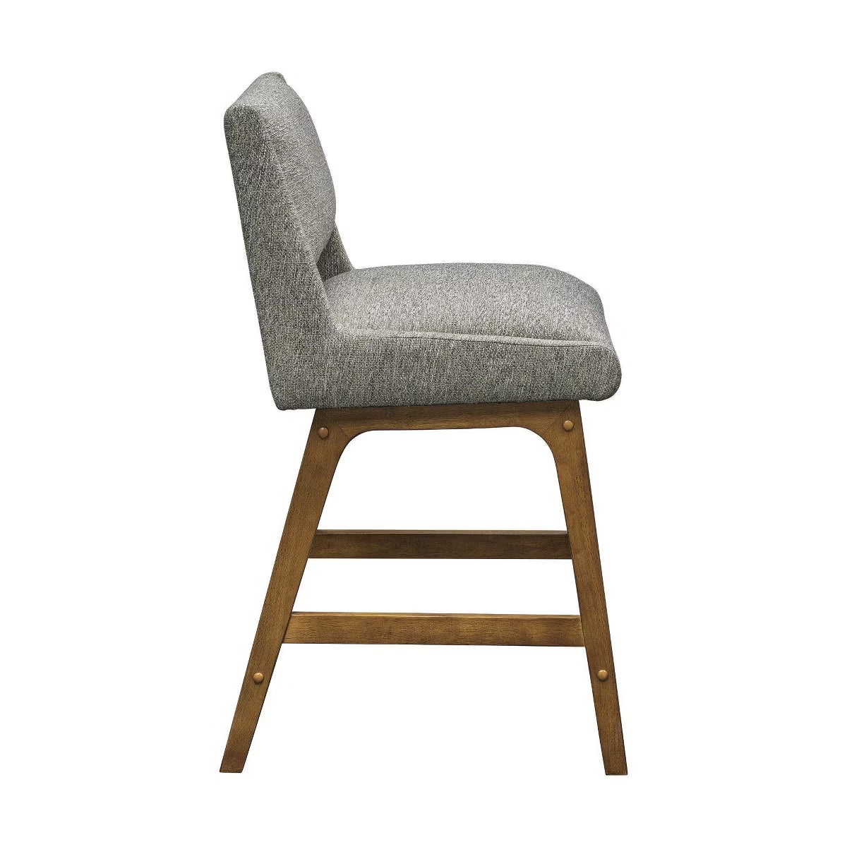 Counter Height Barstool Light Gray: Upholstered