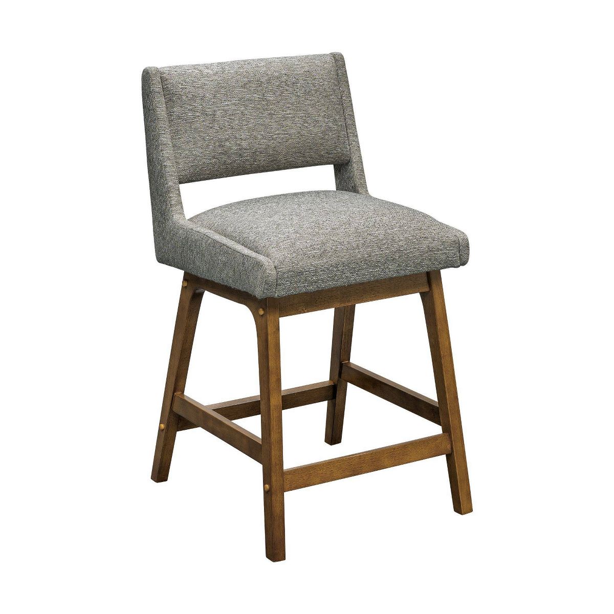 Counter Height Barstool Light Gray: Upholstered