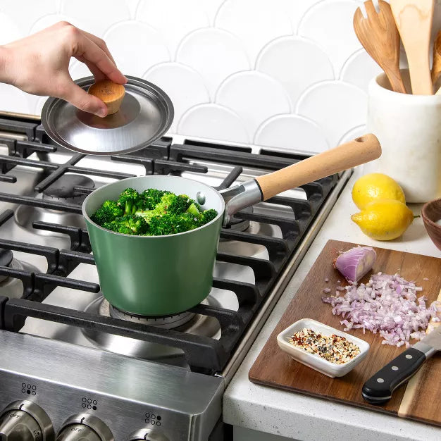 Cookware Set – Cookware 4 Piece Saucepan Set – Green