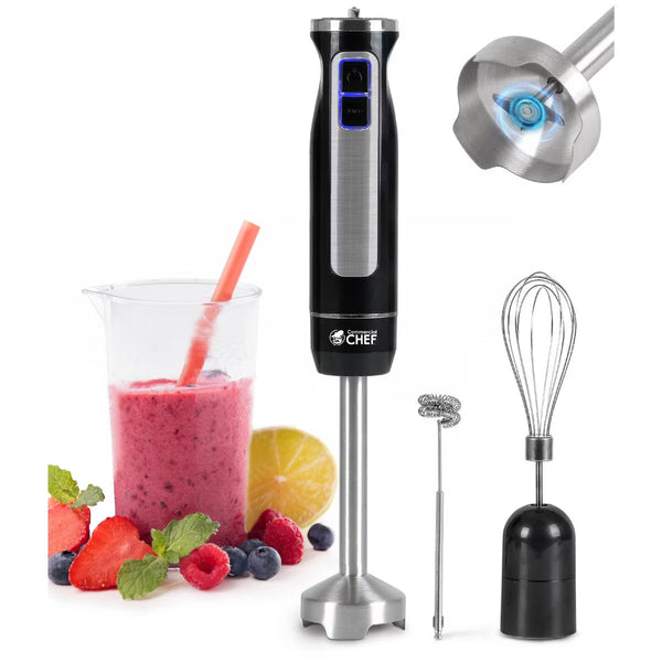 Immersion Blender – Purpose Hand Blender with 8 Speeds 500W – Black