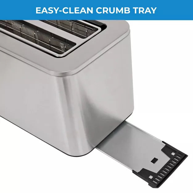 Toaster – 4-Slice Digital Long Slot Toaster with Touch Control St4-Slice – White