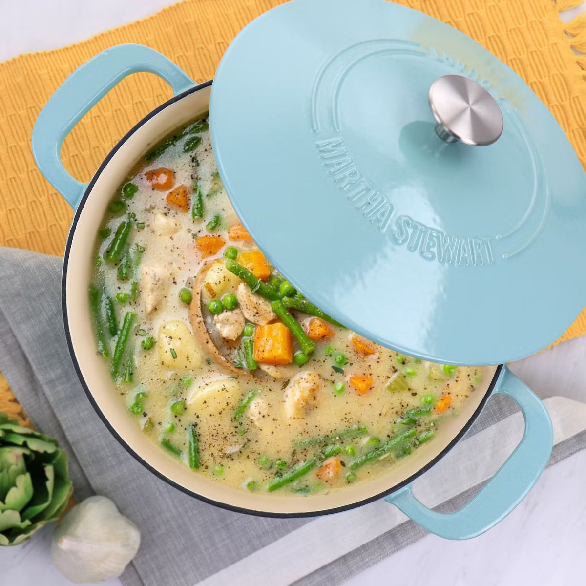 Dutch Oven – Enameled Cast Iron 7 Quart Dutch Oven – Blue