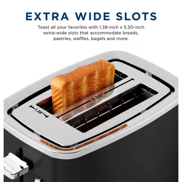 Toaster – 2 Slice Toaster – Black