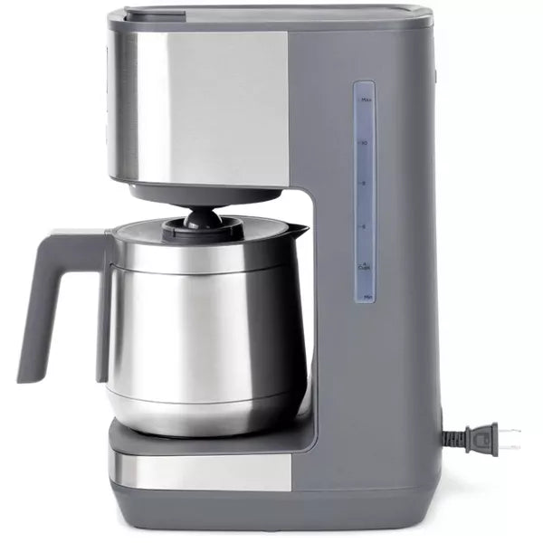 Drip Coffee Maker – 10 Cup Drip Coffee Maker with Single Serve and Thermal Carafe – Silver