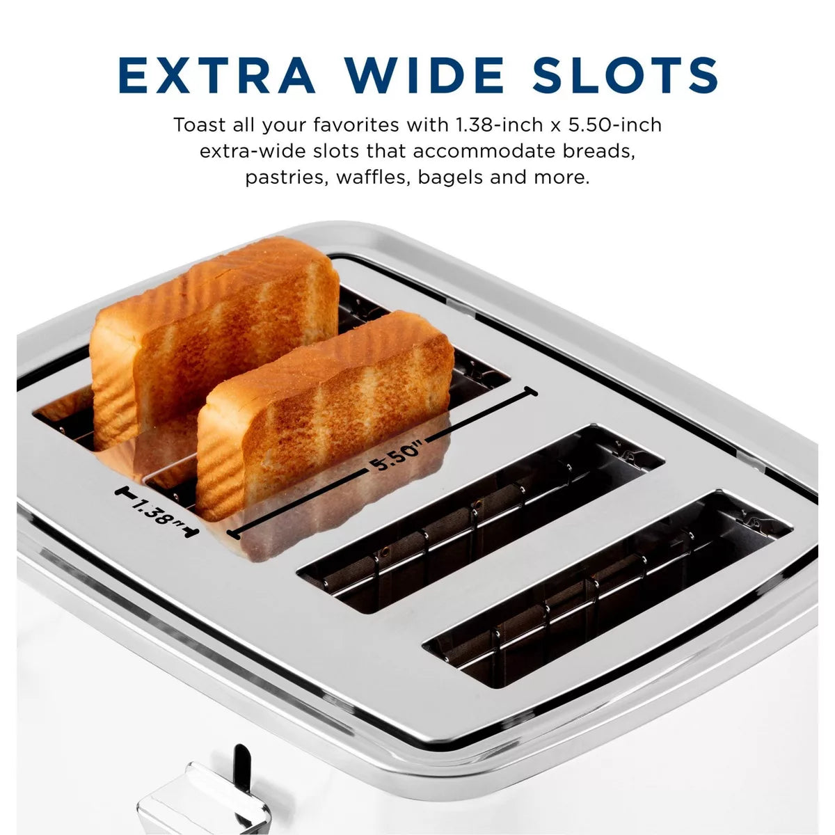 Toaster – 4 Slice Toaster – White