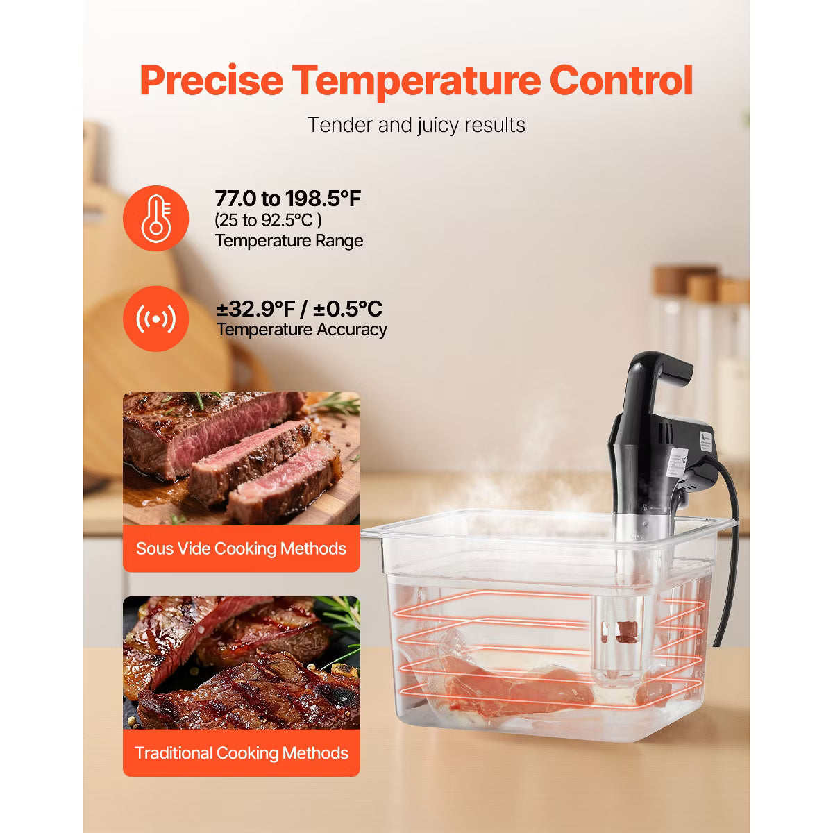 Immersion Circulator with LED Digital Display – Stainless Steel