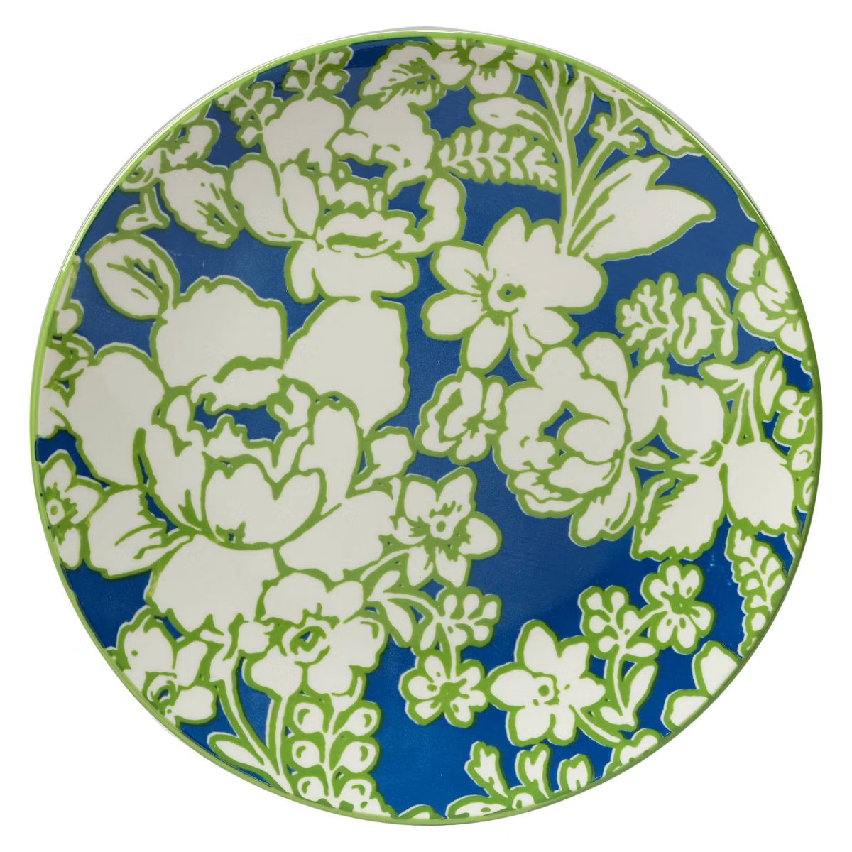 Salad Plate – Culinvaro Set of 6 Damask Floral Assorted Salad Plates