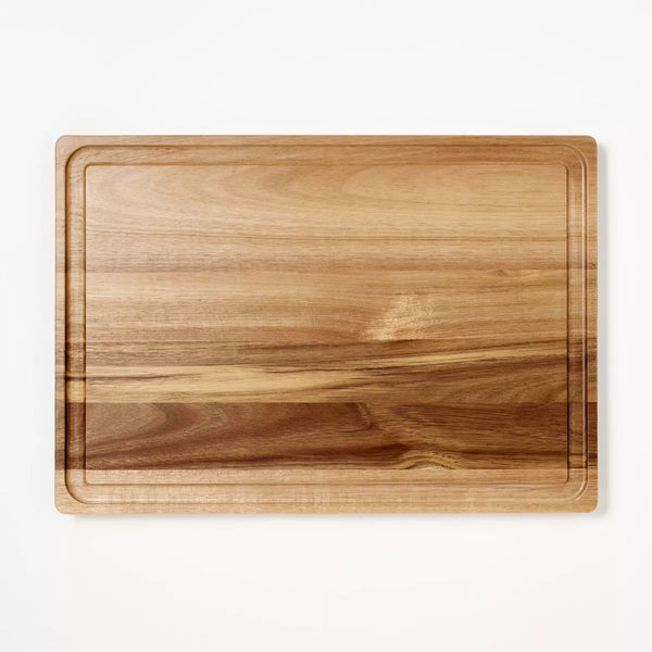 Carving Board – Culinvaro 14"x20" Acacia Wood Carving Board with Juice Groove Natural