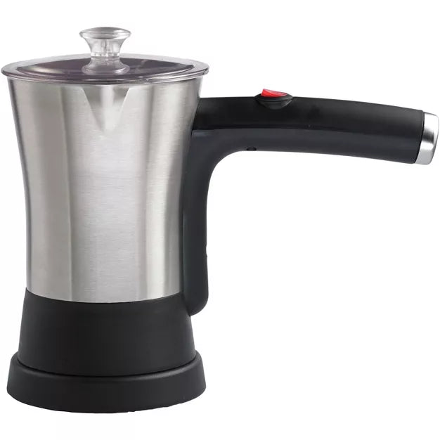 Espresso Pot – 4-Cup Turkish Coffee Maker in Multicolored – Black/Silver