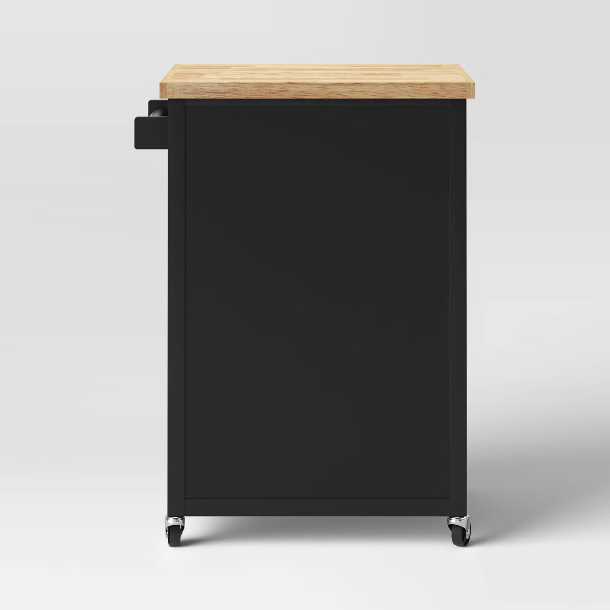 Kitchen Cart – Culinvaro Windham Wood Top Kitchen Cart - Black