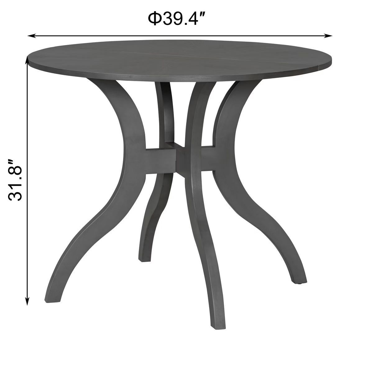 3 Piece Round Dining Table Set for 2